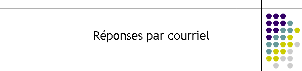 Rponses par courriel